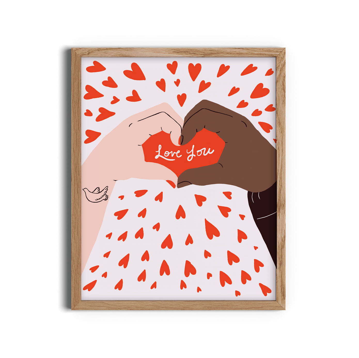 Heart Hands Art Print