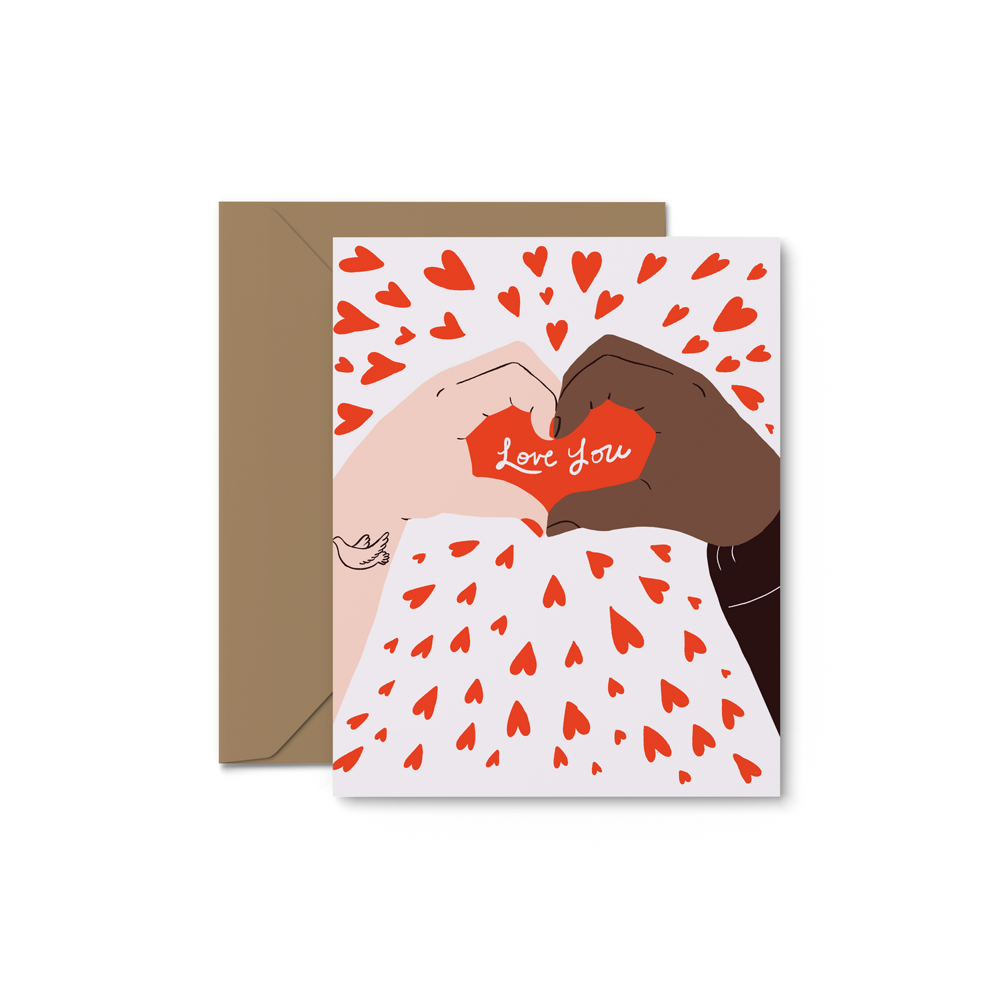 Heart Hands Greeting Card