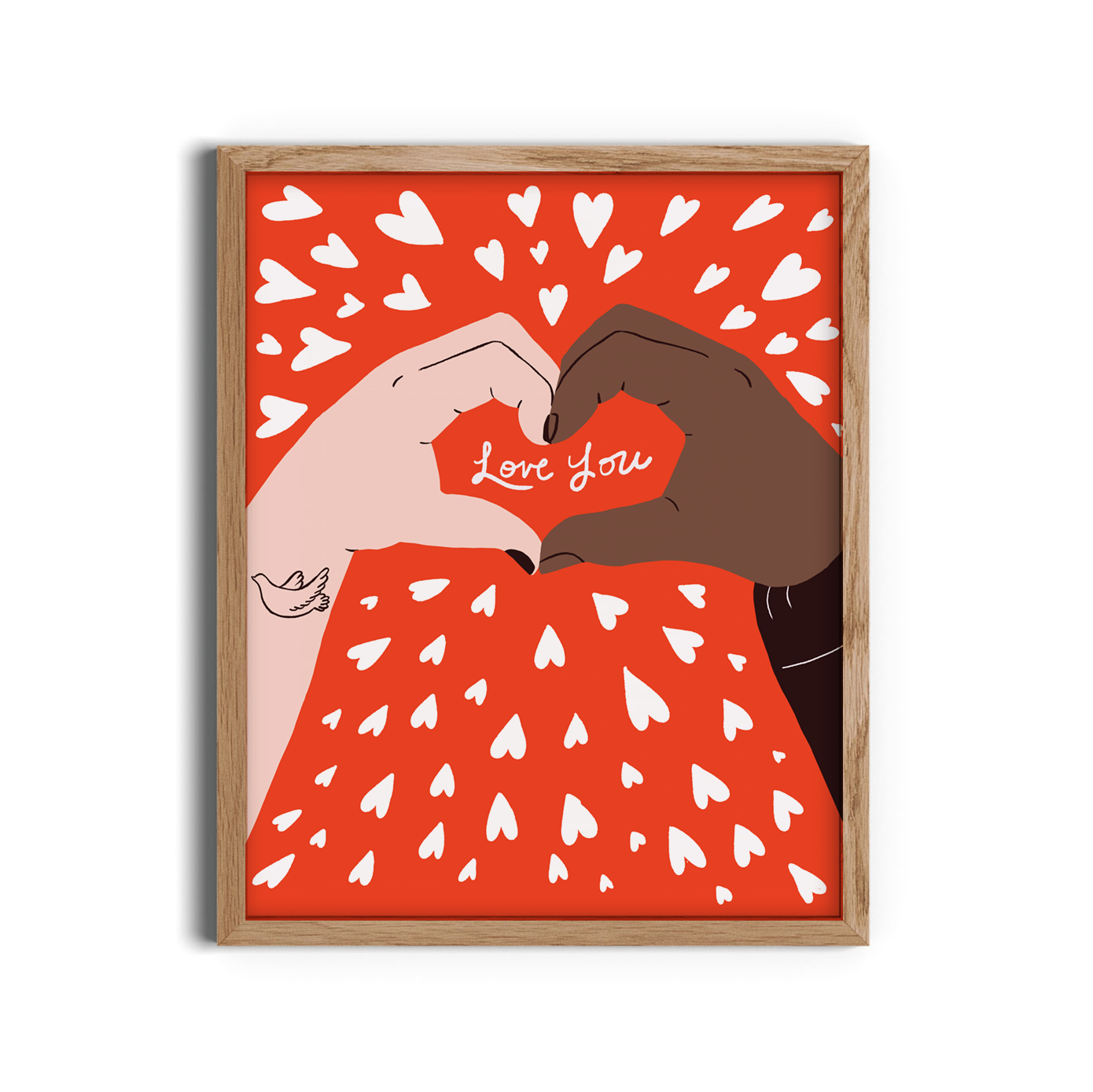 Heart Hands Art Print