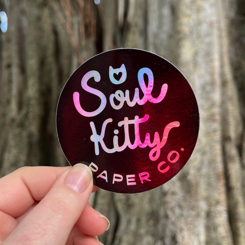 Soul Kitty Paper Co. Holographic Sticker